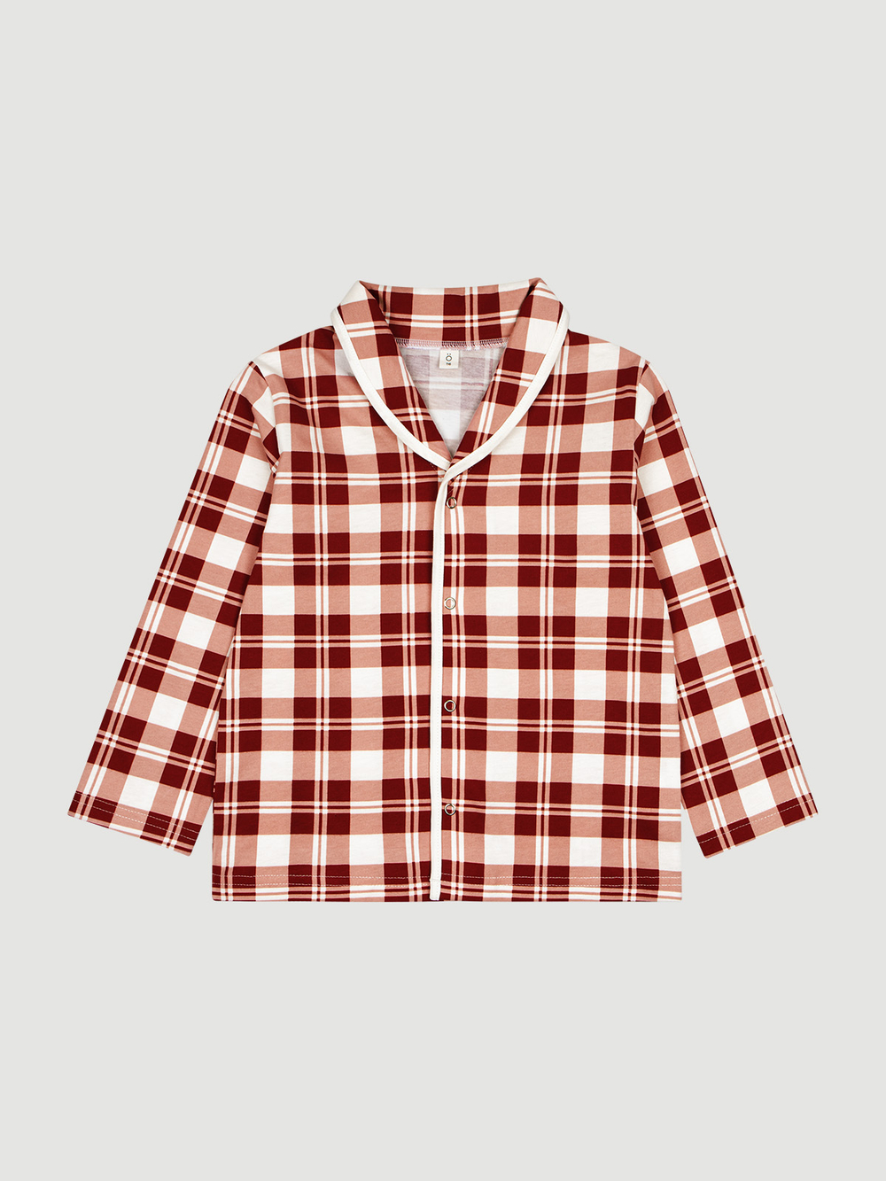 Пижама с воротником Mjölk Christmas Check, уценка