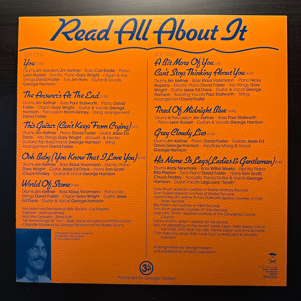 George Harrison - Extra Texture (Европа 2017г.)