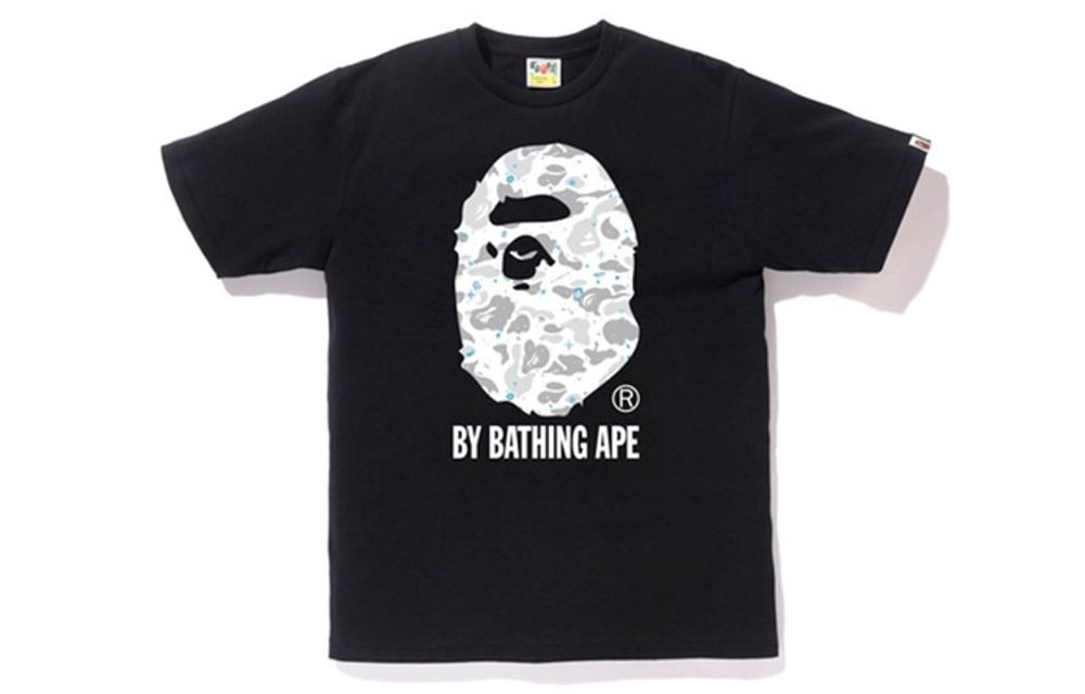 Футболка A BATHING APE Space Camo By Bathing Ape Tee T, 1F30-110-032 (черная)