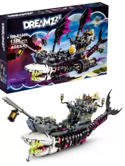 Конструктор Кошмарный корабль-акула 1388 деталей