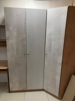 Шкаф угловой Ассоль Дуб бунратти/анкор белый/дельмар