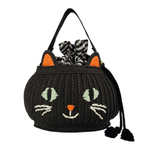 Сумка плетёная "Halloween cat"