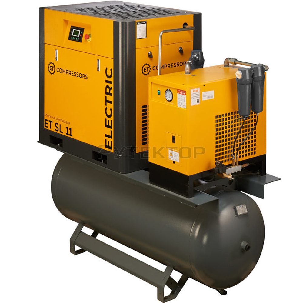 Винтовой компрессор на ресивере с осушителем ET-Compressors SL 11-10-500 ES (IP55)