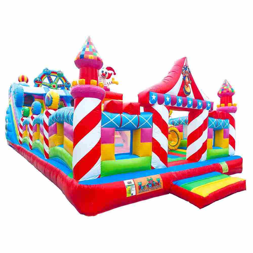 Коммерческий надувной батут «Парк развлечений», 14*6*7 м.