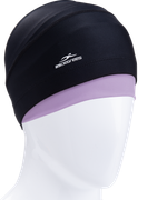 Шапочка для плавания Duplo Black/Lilac, полиамид, для длинных волос