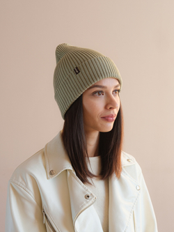 Шапка вязаная весенняя/осенняя МУЛА (Хакки)