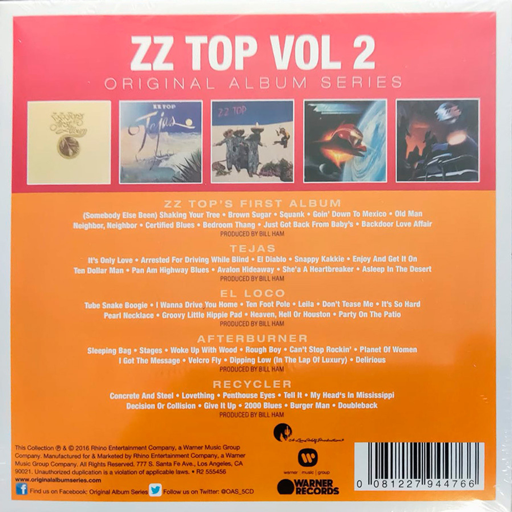 ZZ Top / Original Album Series Vol.2 (5CD)