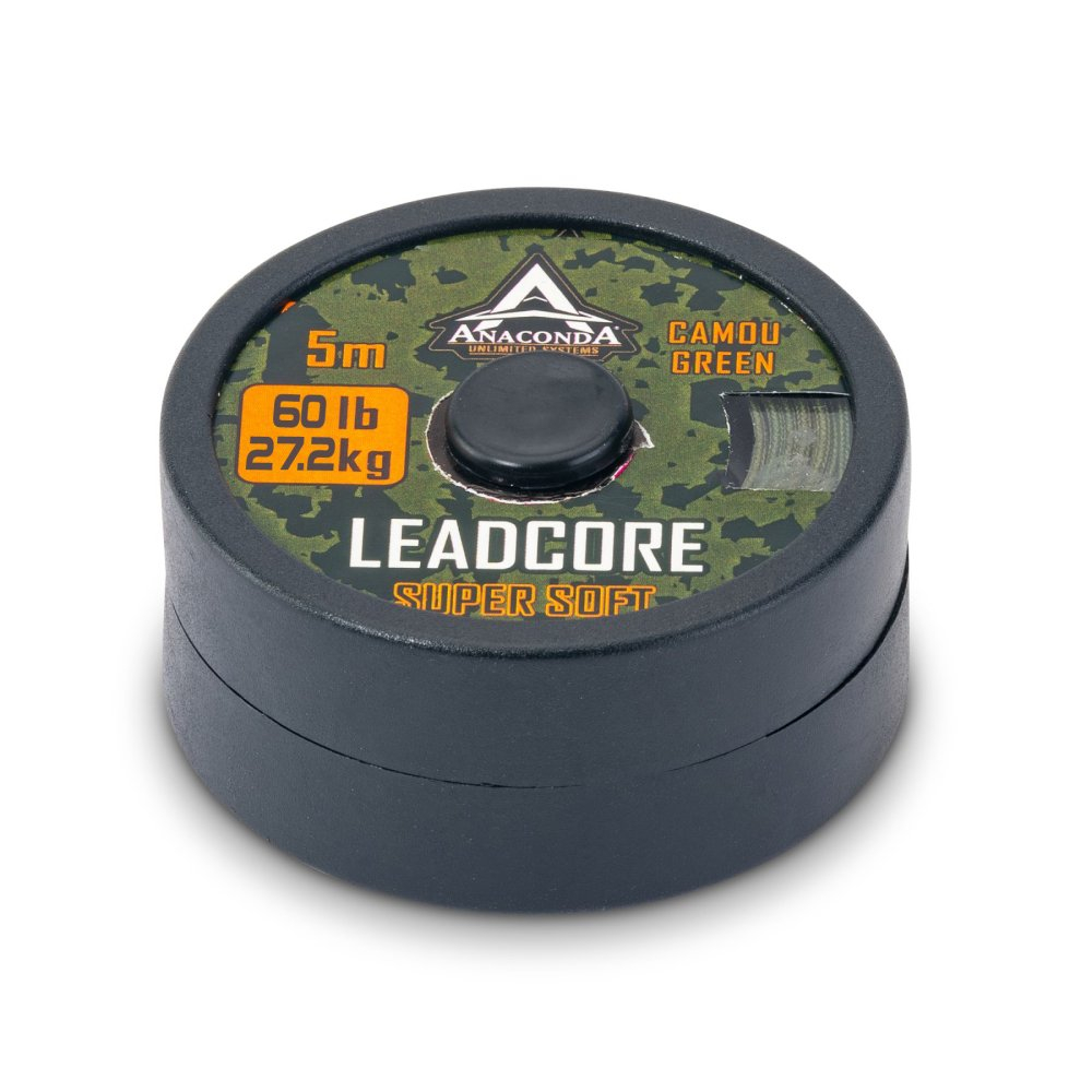 Ледкор Anakonda SUPER SOFT Camou Green 60lb 5м