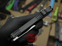 Нож Heretic Hydra V4 Single Edge T/E Tanto - черная рукоять, светлый клинок