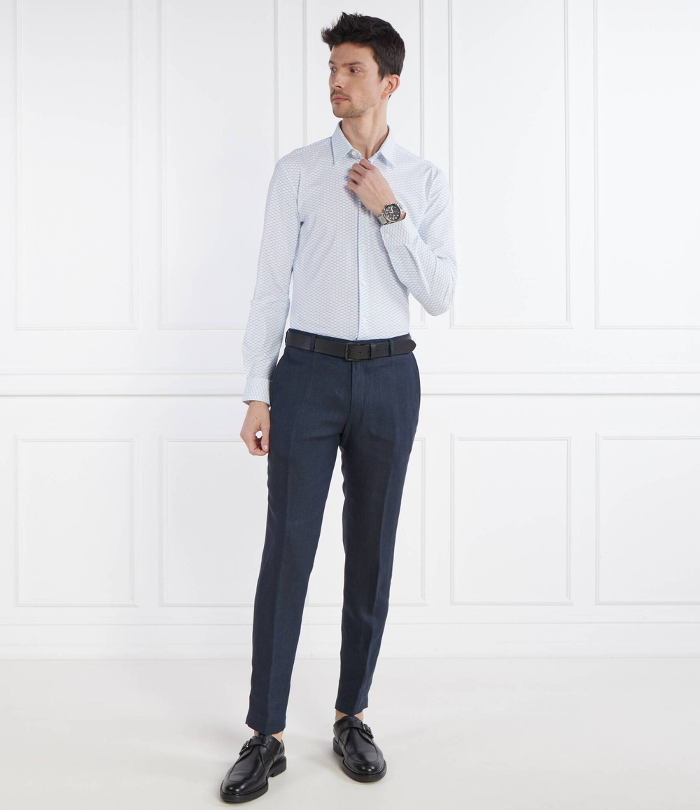 Рубашка P-ROAN-kent-C1-233 BOSS BLACK - голубой(50513590)