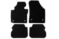 Коврики в салон для VOLKSWAGEN Caddy, 2004-2010, 2010-2015 минивэн (5 мест), 4 шт. (текстиль) KLEVER01511801200K