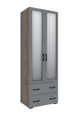 Шкаф с 2 ящиками с зеркалом Бруклин 80Ш