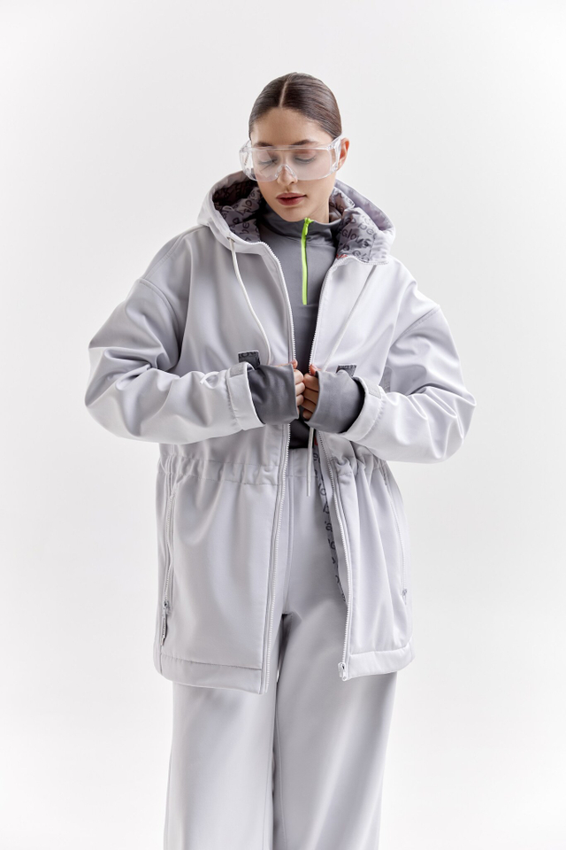 Куртка демисезонная жемчужная