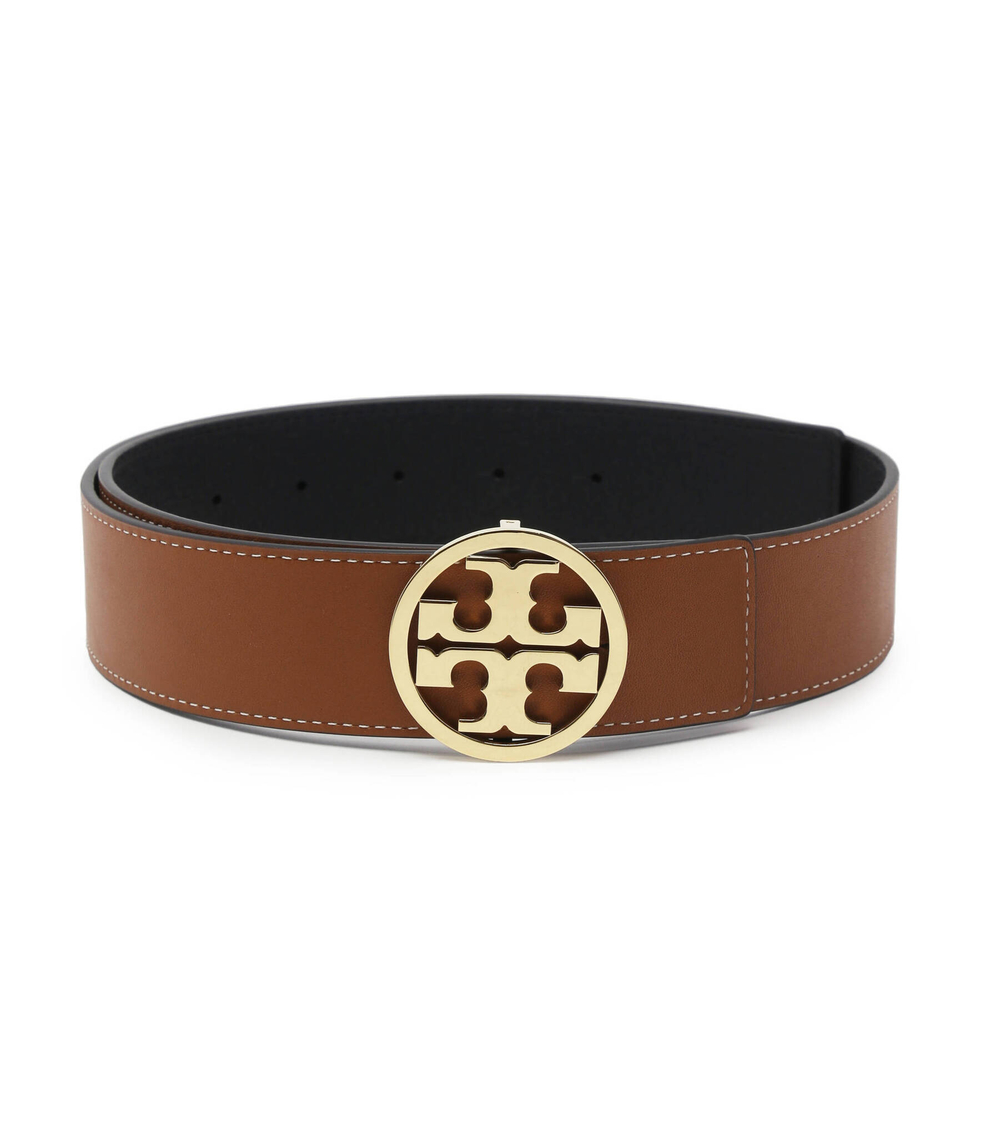 Двухсторонний кожаный ремень TORY BURCH - коричневый(138936)