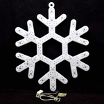 Световое панно снежинка 20л LED 30*30см, пак