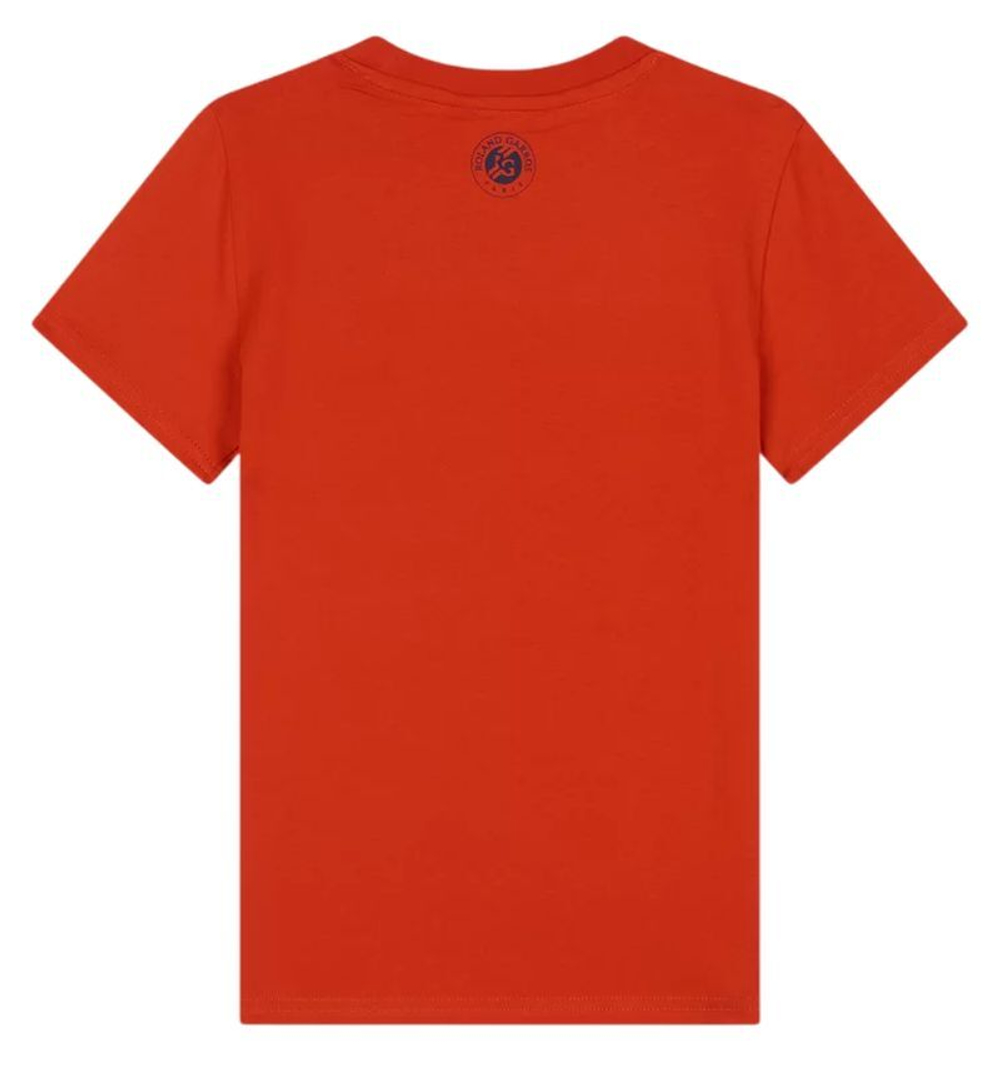 Футболка для мальчика теннисная Roland Garros Scott Logo T-Shirt - Оранжевый