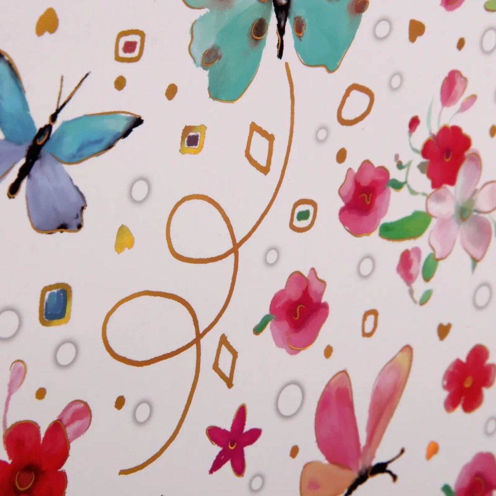 Пакет подарочный «Бабочки» 26*32*10 см