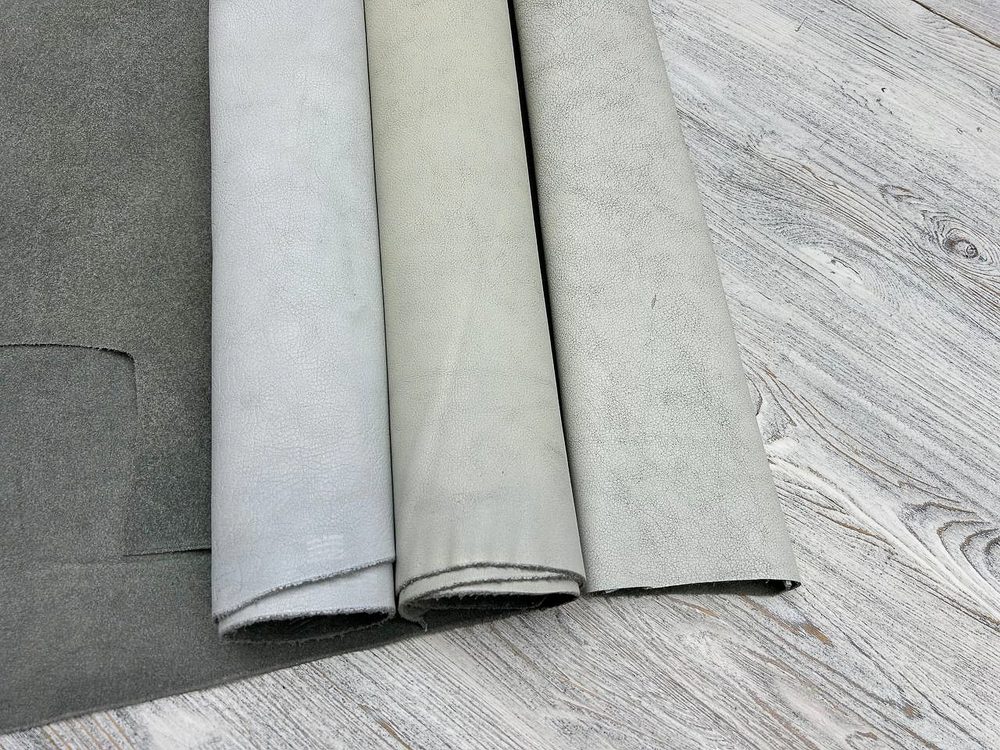Лот Albagia Grey White (1,8-2,0 мм), цв. Белый, натуральная кожа
