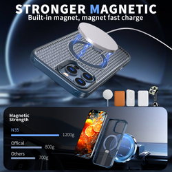 Прозрачный чехол Mesh Pro Magnetic Case для iPhone 16 Pro Max