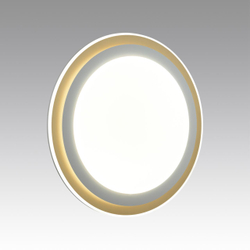 7630/EL PALE SN 000 Светильник пластик/белый/золотистый LED 72Вт с ДУ 3000-6300К D510 IP43 пульт ДУ SETTA