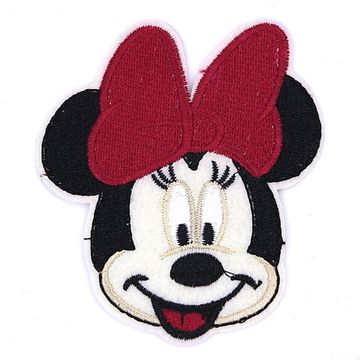 Нашивка Микки Маус 75х85 (красный бантик)