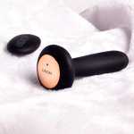 Чёрный анальный интеллектуальный вибростимулятор 12см с функцией нагрева Svakom Primo SPM-01-BLK