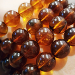 Янтарь натуральный, крупный шар, 10.2 - 10.5мм, штучно