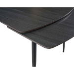 Стол керамический LA ALTA TEXAS ANTRACITE MATT 120, каркас черный