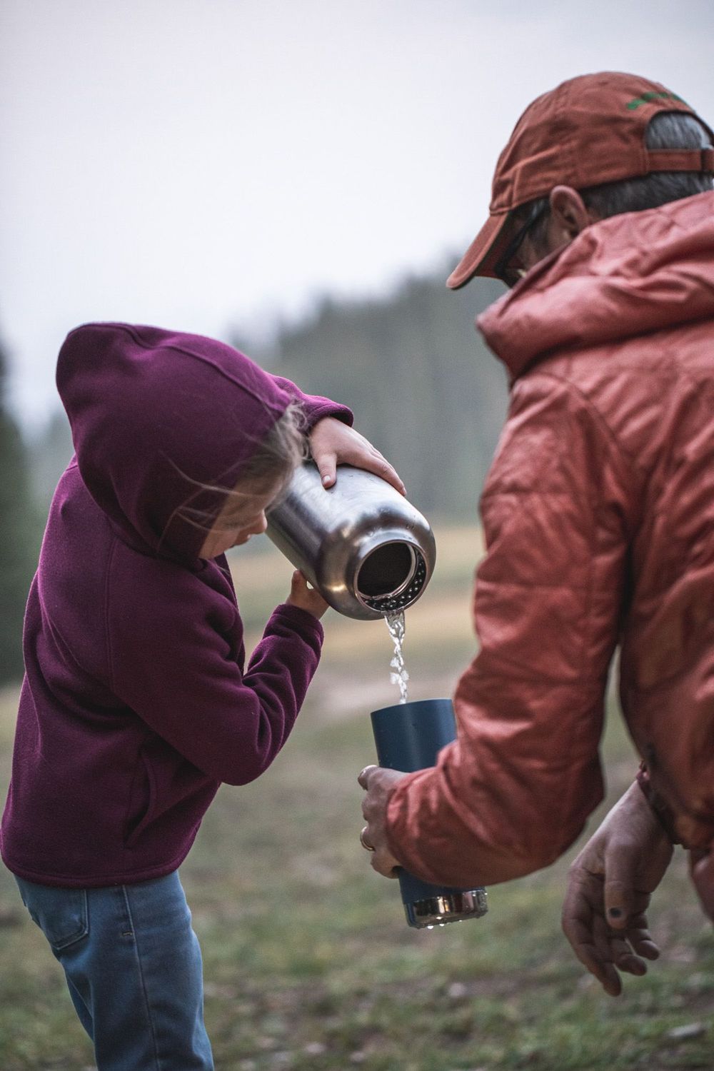 Термобутылка Klean Kanteen TKWide Loop Cap 64oz (1900 мл) Brushed Stainless