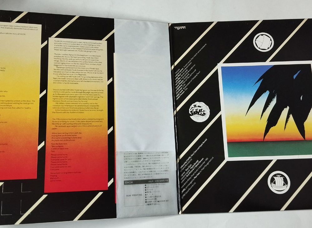 Винтажная виниловая пластинка LP Camel Nude (Japan 1981) (Obi Copy)