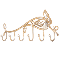 Вешалка настенная Бабочка Эир с 6-ю крючками Айвори