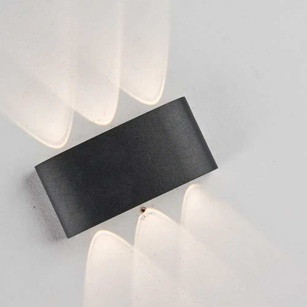 Светильник настенный светодиодный, 6 Вт, Бра, Чёрный