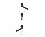 Душевая система Bronze De Luxe SCANDI 14582B черный матовый