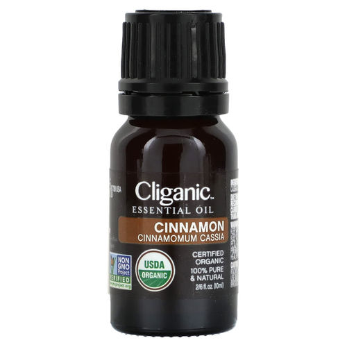 Cliganic, 100% чистое эфирное масло, масло корицы, 10 мл (0,33 жидк. унц.)