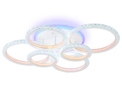 Ambrella Потолочный светодиодный светильник с RGB подсветкой и пультом Original FA9528