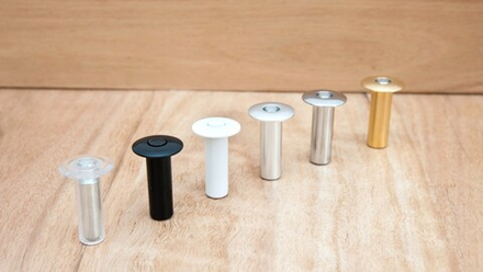 Упор дверной скрытый магнитный FANTOM PREMIUM HGT001. Прозрачный