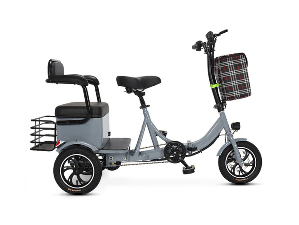 Трехколесный двухместный электровелосипед ZIT