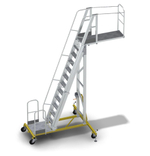 Вышка-стремянка алюминиевая для нефтяной промышленности MEGAL ВСА-4.2Н2 (2,8-4,2)