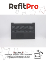 Верхняя панель с клавиатурой (топкейс) для ноутбука Lenovo V15-IGL 82C3 раскладка - русская, без подсветки, черная (5CB0Z20941), оригинал