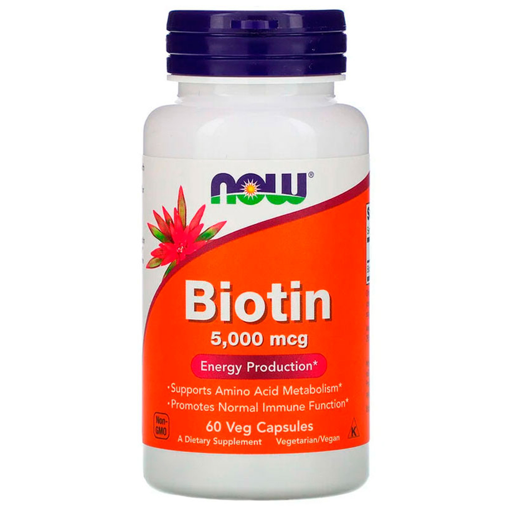 NOW Biotin 5000 мкг. (60 капс.) [M]