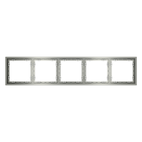 Рамка пластиковая VOLTUM S70 на 5 постов, (сталь)