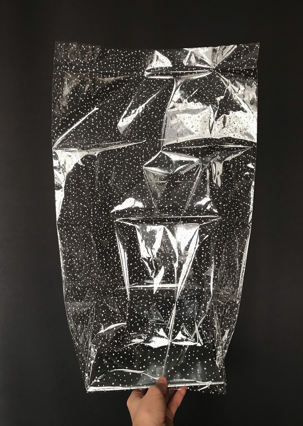 Прозрачный пакет с жестким дном, 14х22х70 см