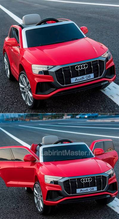 Детский электромобиль "AUDI Q8" 6V, красный