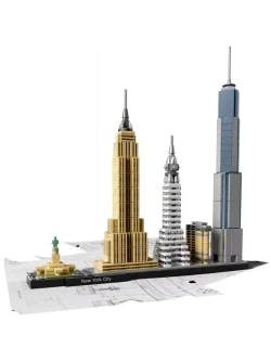 Конструктор Архитектура Нью-Йорк 598 деталей 20028