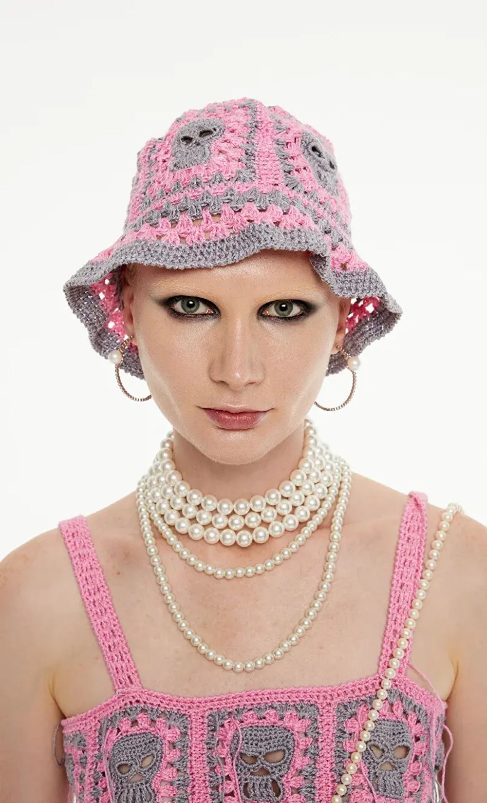 Панама Kraizy Stripes розовая