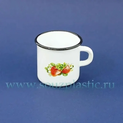 Кружка эмал 0,4л с рис С0103 С0103.П (Новокузнецкая эмаль)