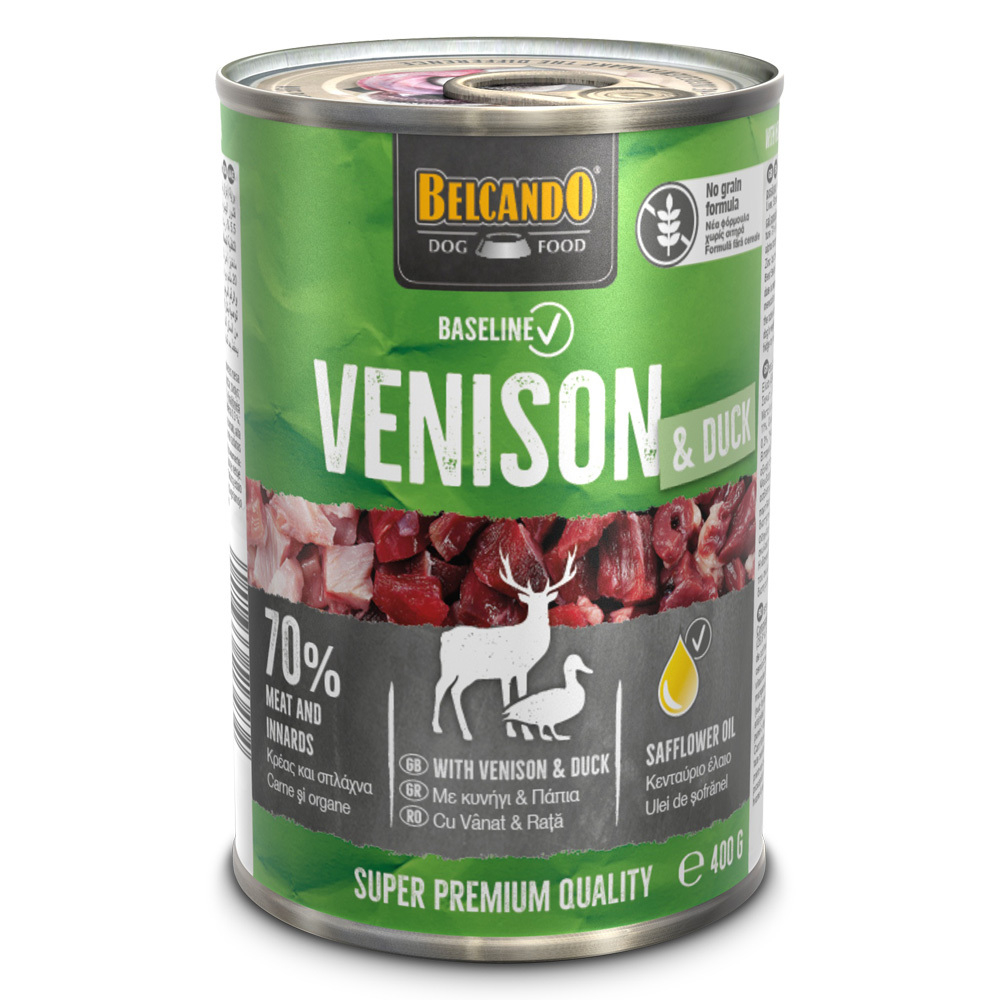 BELCANDO with Venison & Duck / Белькандо консервы для собак Оленина и утка, 400 г