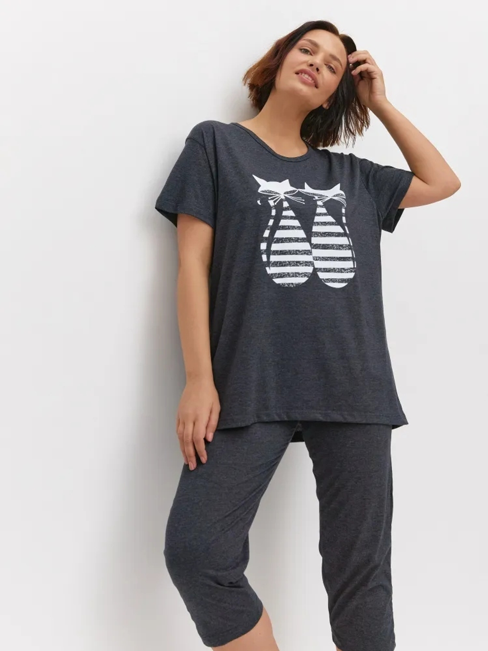 Пижама х/б бриджи+футболка УБФ0021