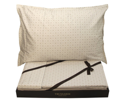 Постельное белье 2 спальное евро Trussardi Crown 56M beige