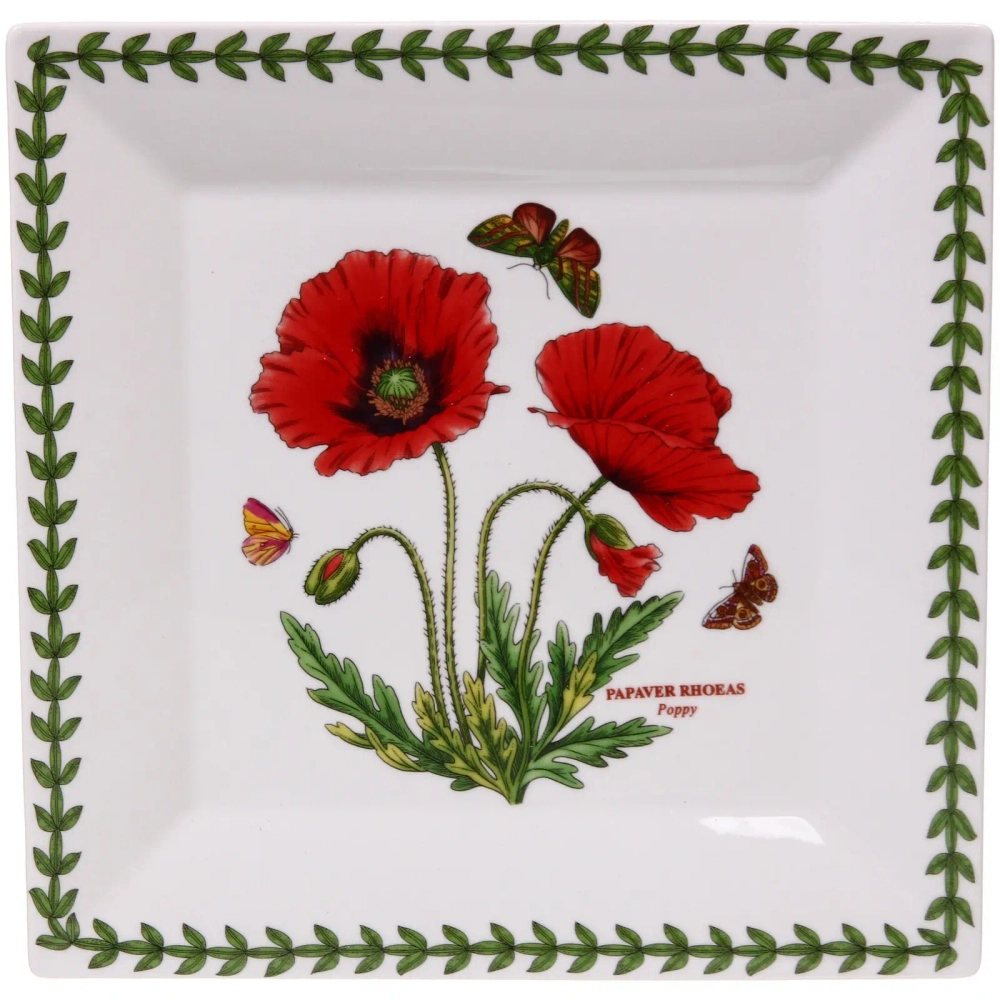 Тарелка керамическая «Цветочная грация» 25*25см, маки